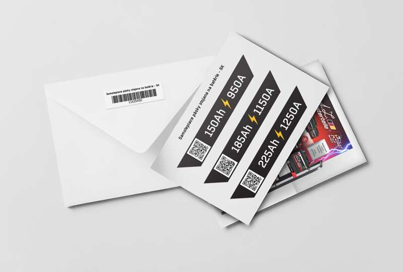 Aufkleberstreifen für Batterieständer - AZ-MT Design